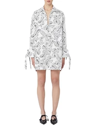 Printed Cotton Shirt Dress