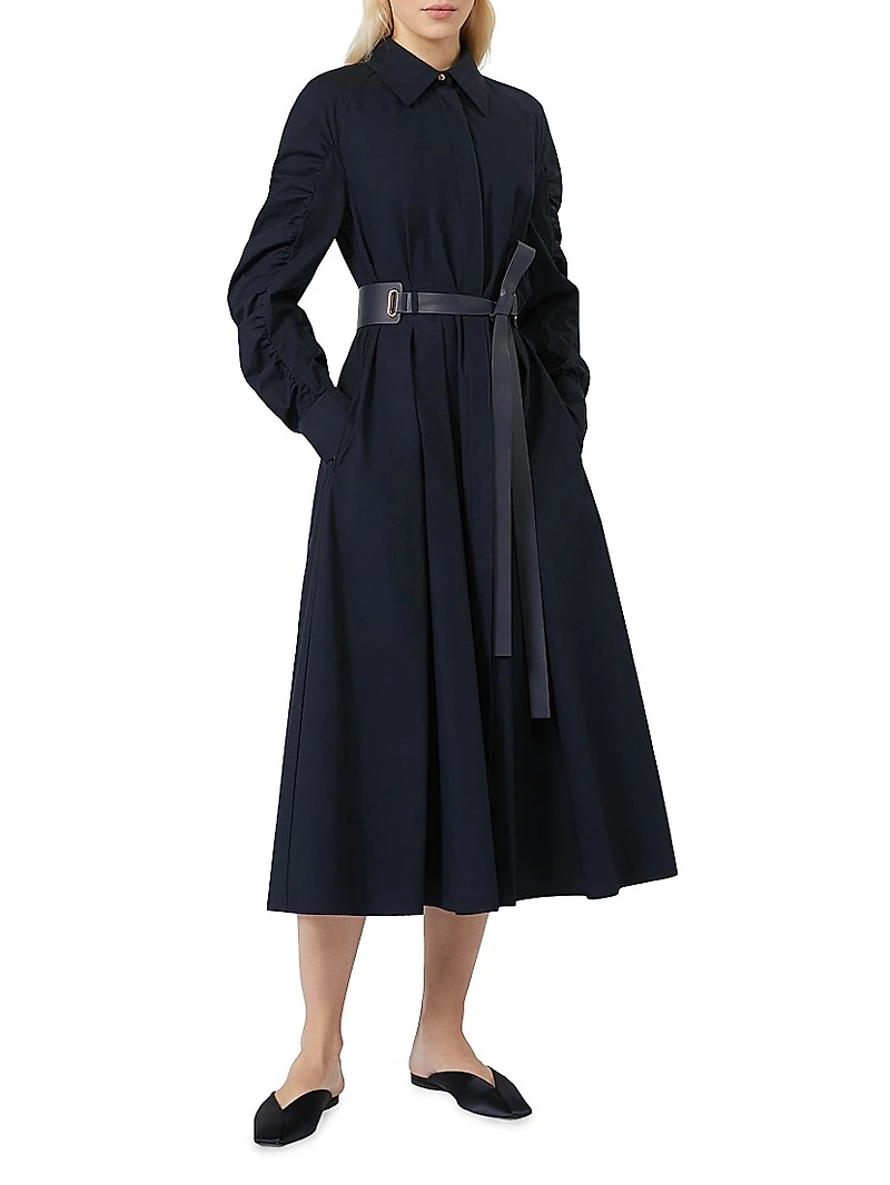 Cotton Poplin Shirt Dress