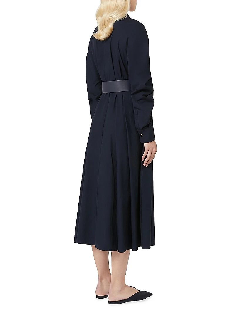 Cotton Poplin Shirt Dress