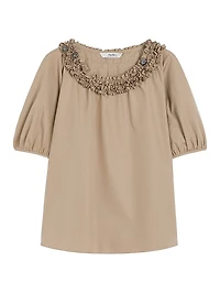 Cotton Poplin Blouse