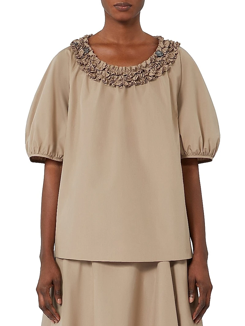 Cotton Poplin Blouse