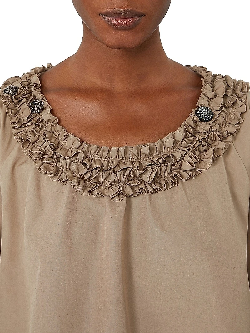 Cotton Poplin Blouse