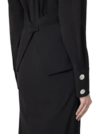 Fitted Dress with Ruching