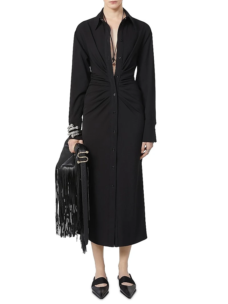 Fitted Dress with Ruching