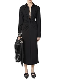 Fitted Dress with Ruching