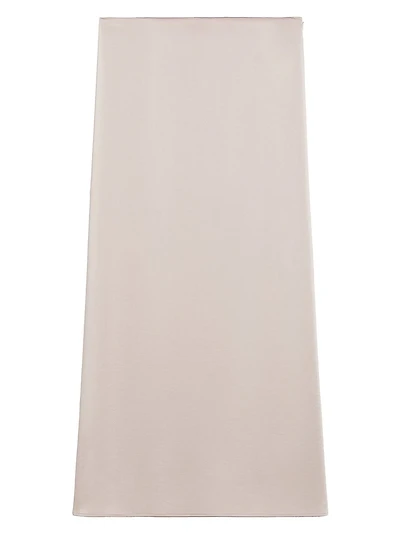 Satin Calf Length Skirt
