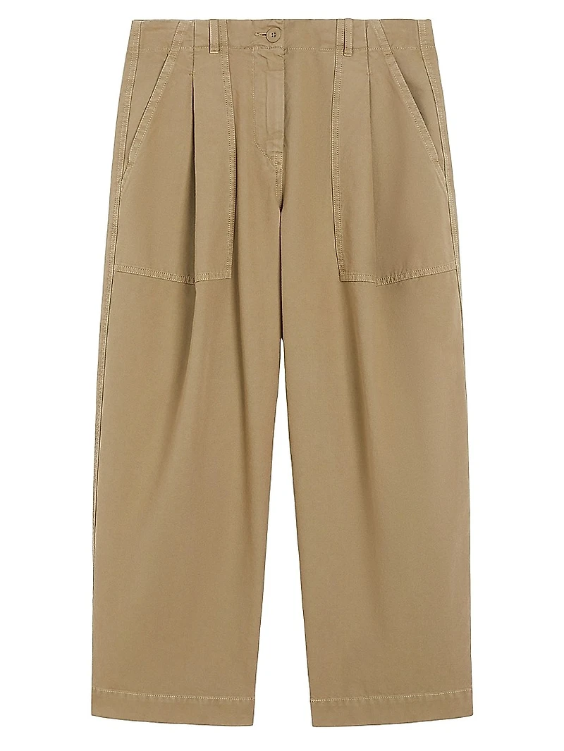 Canvas Barrel Leg Jeans