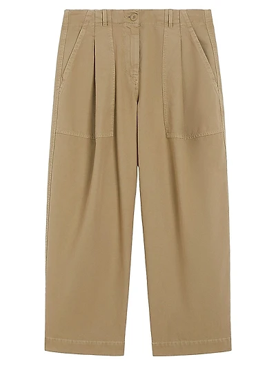 Canvas Barrel Leg Jeans
