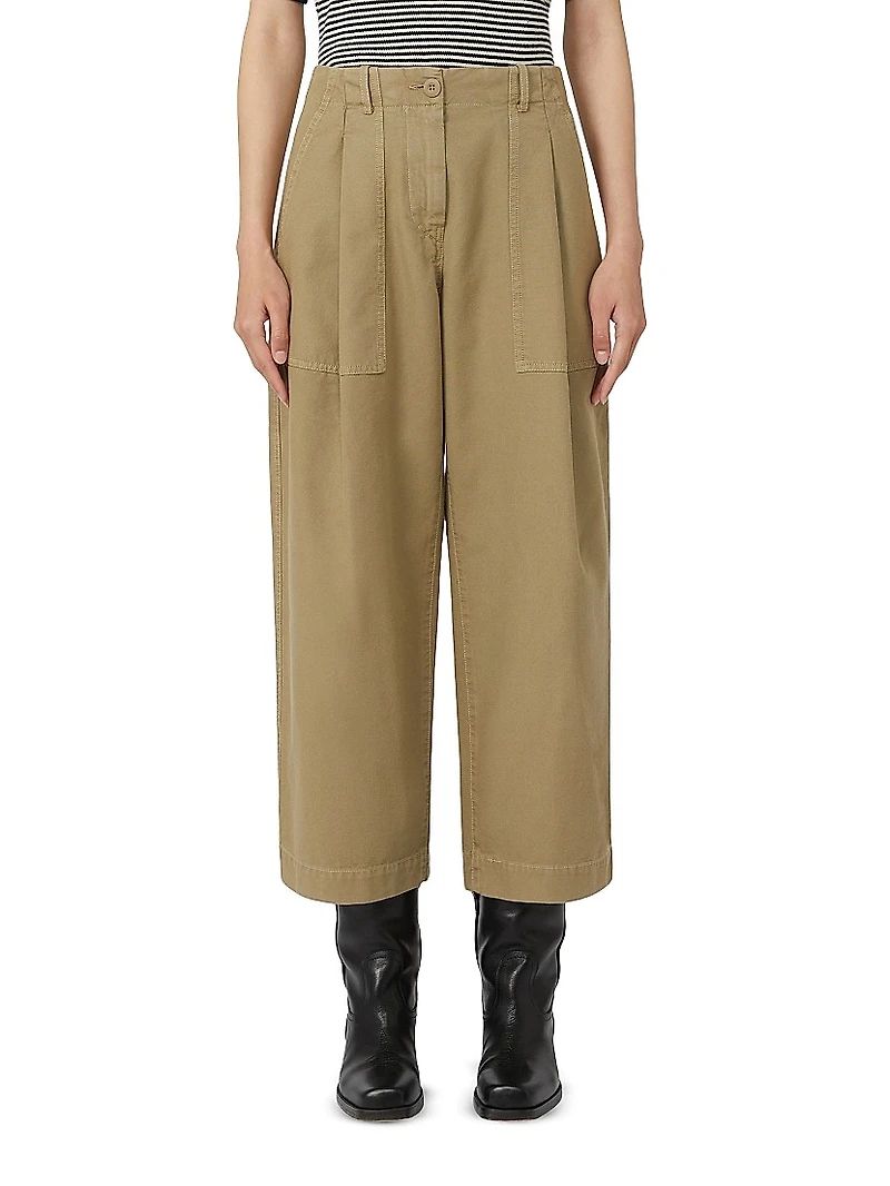 Canvas Barrel Leg Jeans