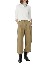 Canvas Barrel Leg Jeans