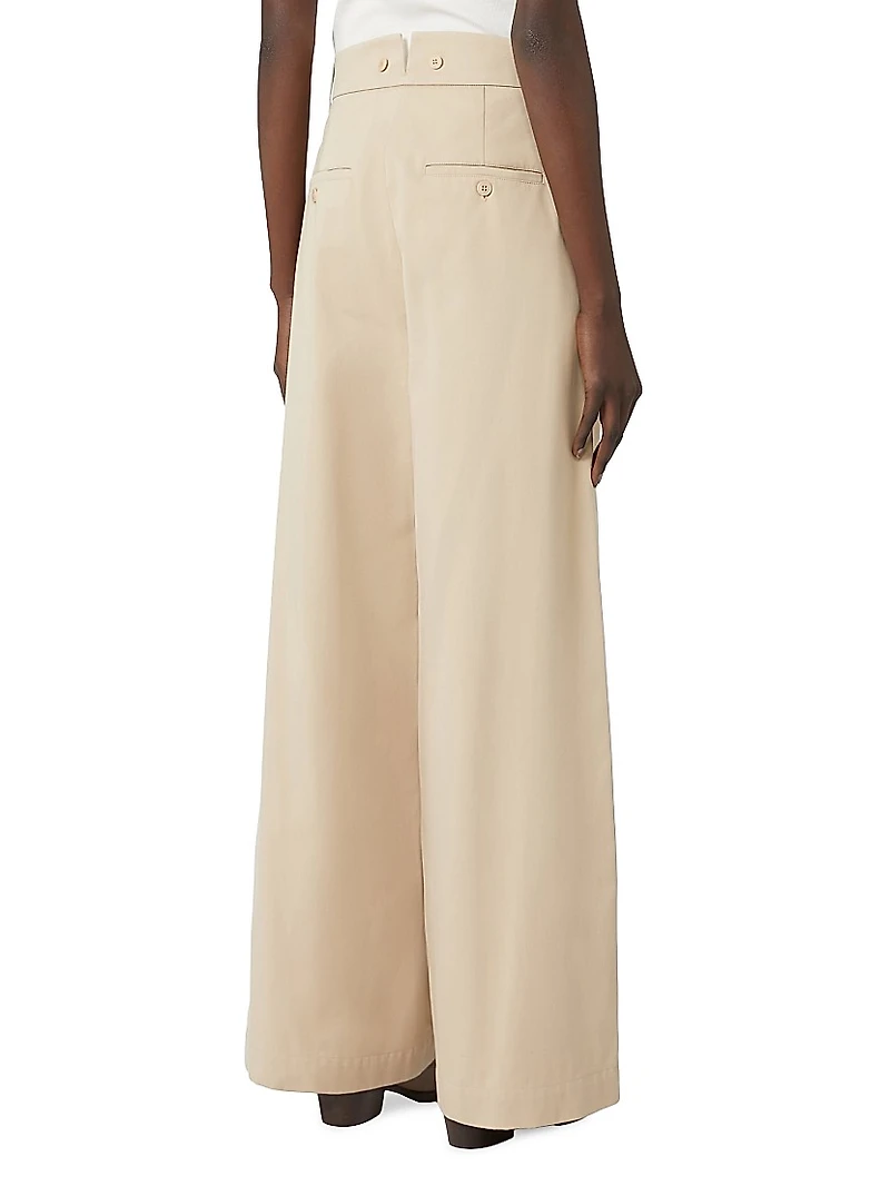 Cotton Gabardine Trousers