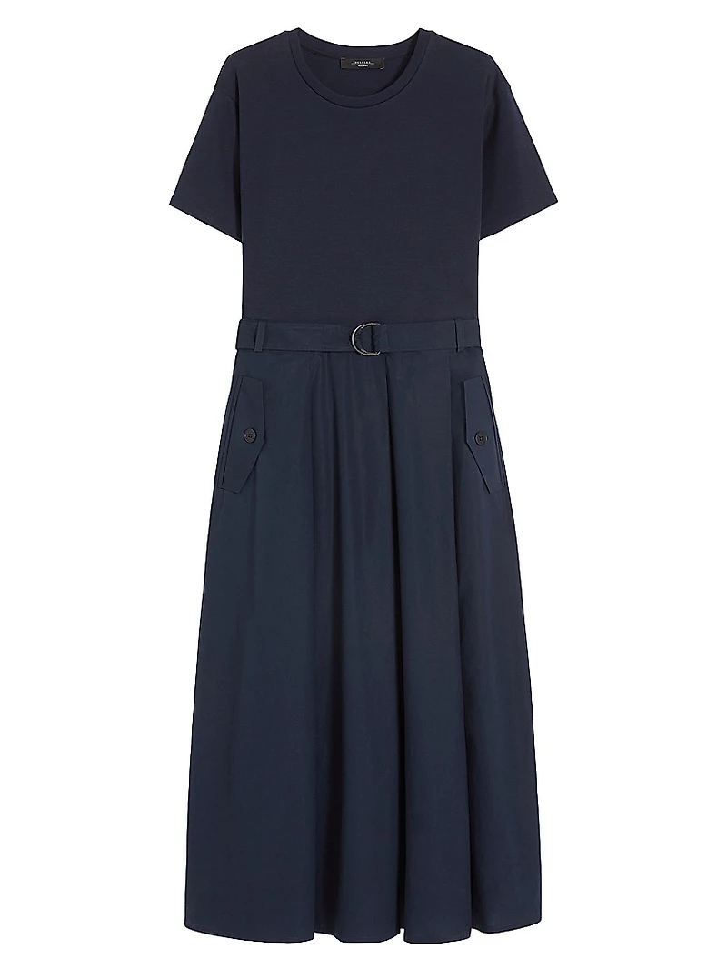 Jersey and Poplin Dress