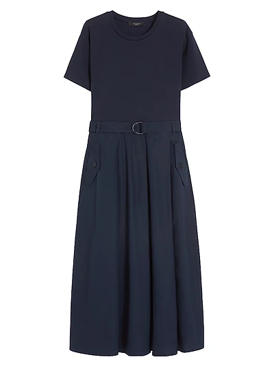 Jersey and Poplin Dress