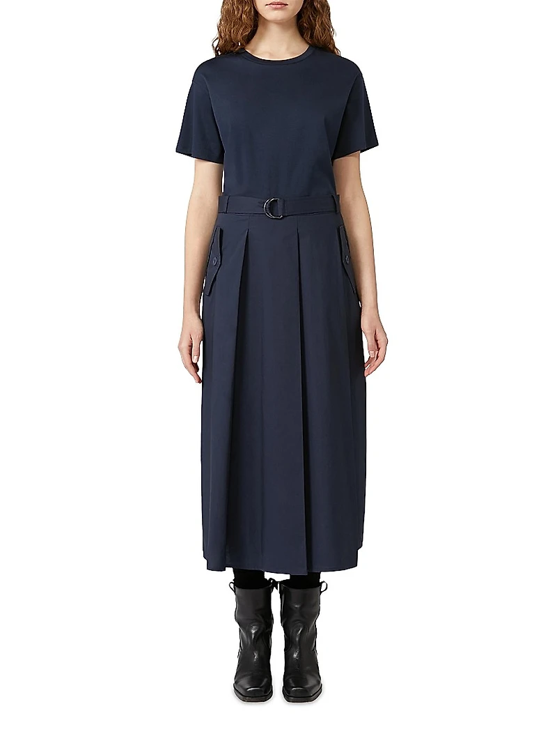 Jersey and Poplin Dress