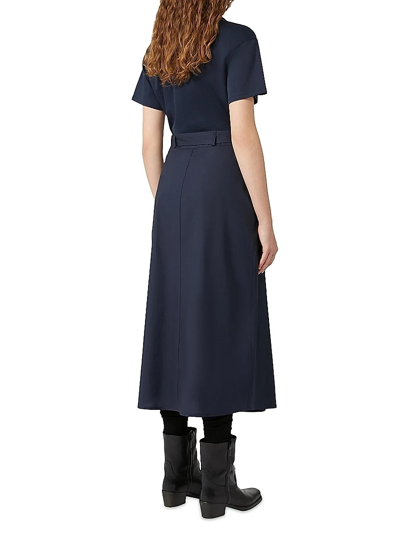 Jersey and Poplin Dress