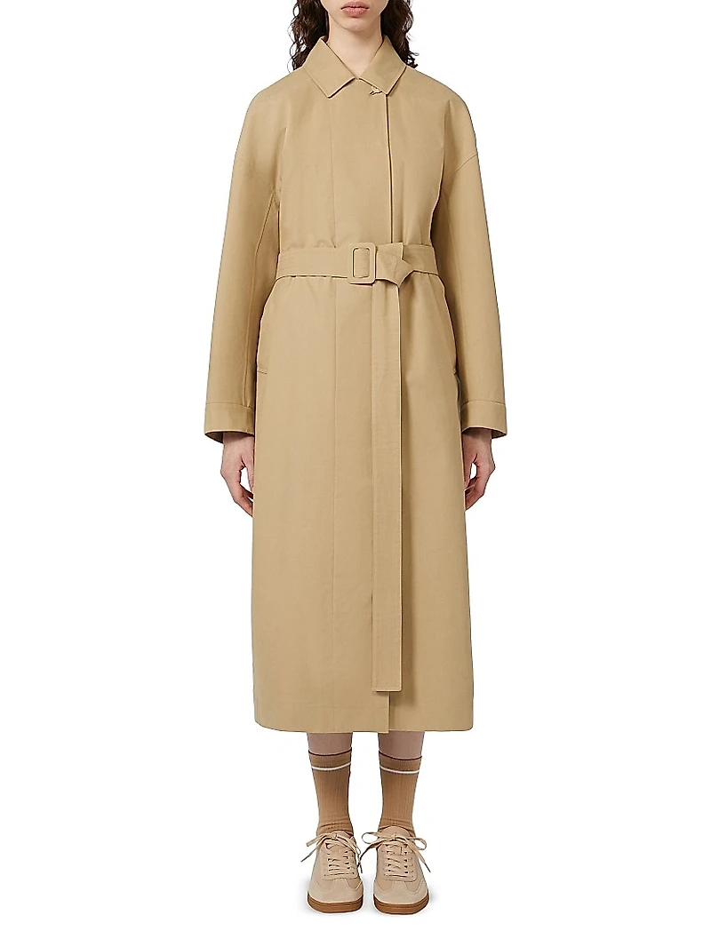 Water Repellent Gabardine Trench Coat
