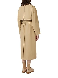 Water Repellent Gabardine Trench Coat