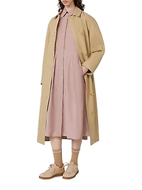 Water Repellent Gabardine Trench Coat