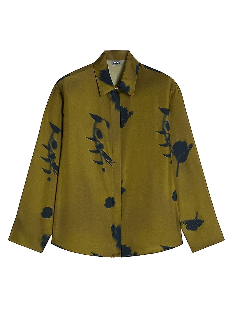 Printed Silk Twill Shirt