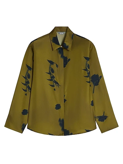 Printed Silk Twill Shirt
