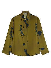 Printed Silk Twill Shirt
