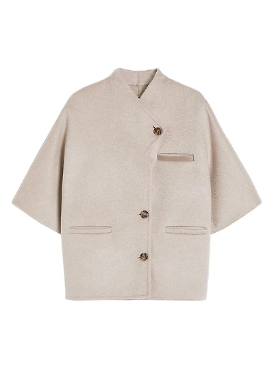 Long Cropped Cape Cashmere Drap