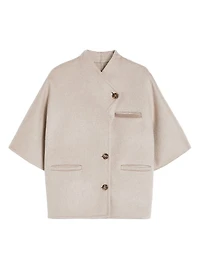 Long Cropped Cape Cashmere Drap