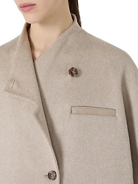 Long Cropped Cape Cashmere Drap