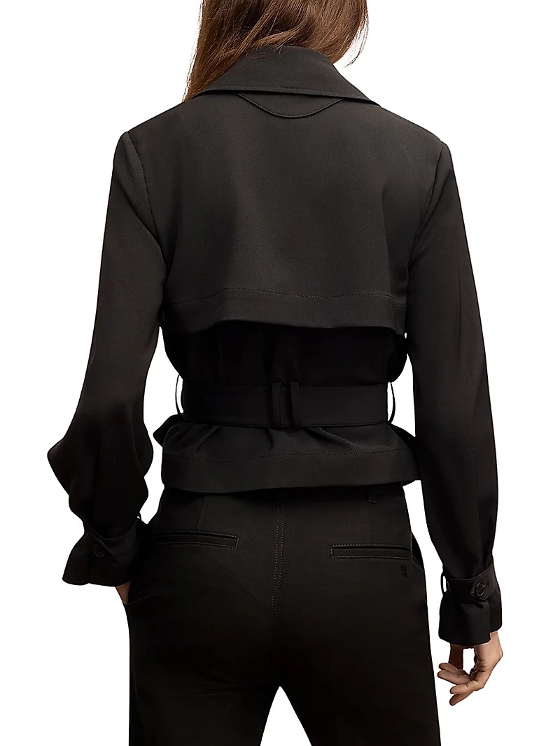Scotte Moto Trench Jacket Air Twill