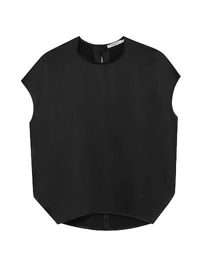 Didion Drape Top Washable Silk Charmeuse