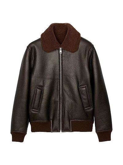 Reversed Leather Jacket