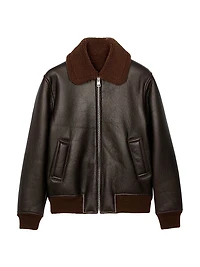 Reversed Leather Jacket
