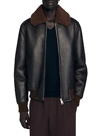 Reversed Leather Jacket