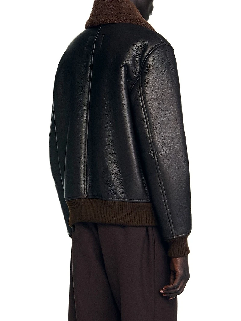 Reversed Leather Jacket