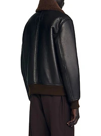 Reversed Leather Jacket