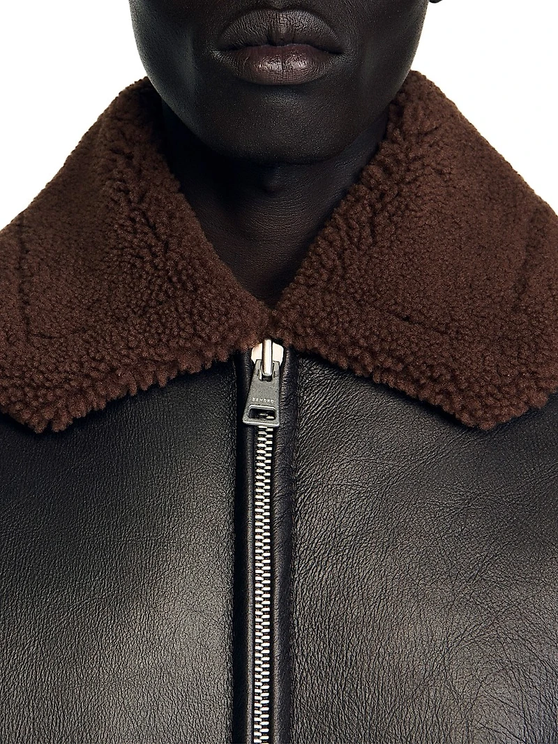 Reversed Leather Jacket