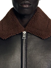 Reversed Leather Jacket