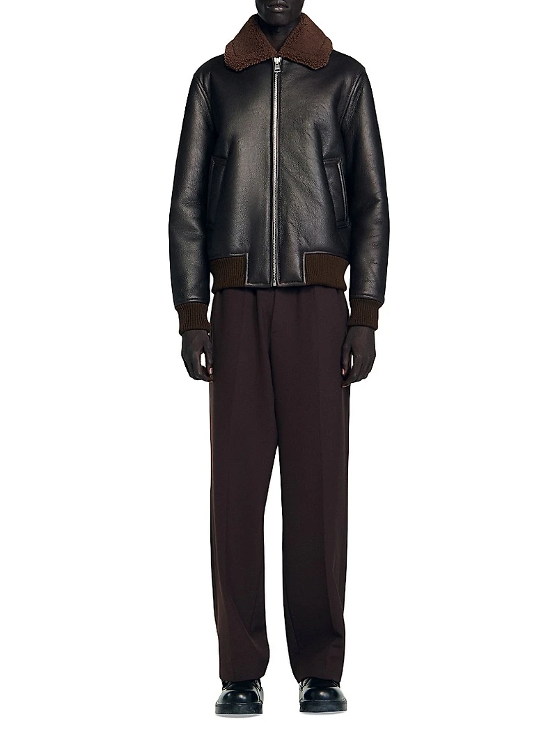 Reversed Leather Jacket