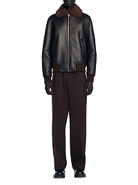 Reversed Leather Jacket