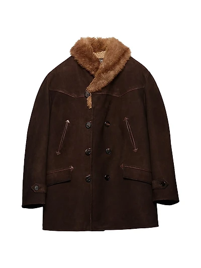 Suede and Shearling Jacket