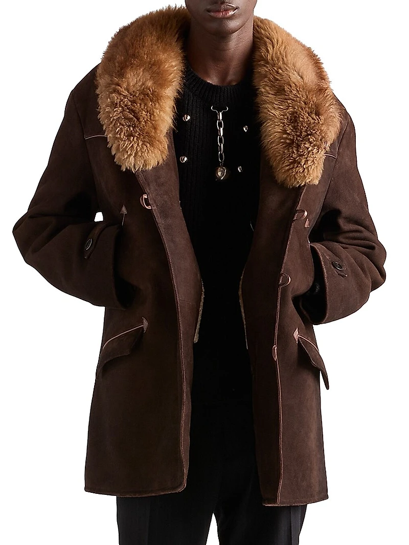 Suede and Shearling Jacket