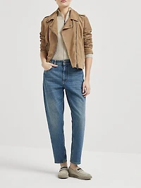 Sparkling Cashmere and Silk Lightweight Ribbed Cardigan