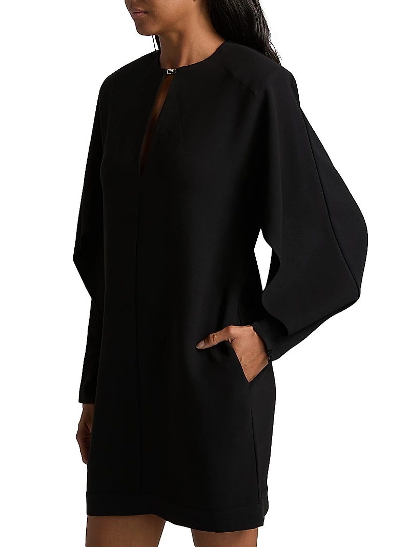 Lula Crepe Keyhole Minidress