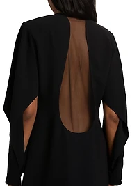 Lula Crepe Keyhole Minidress