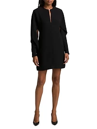 Lula Crepe Keyhole Minidress