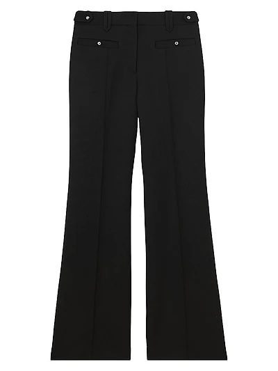 Athena Wool Flared Trousers
