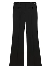 Athena Wool Flared Trousers