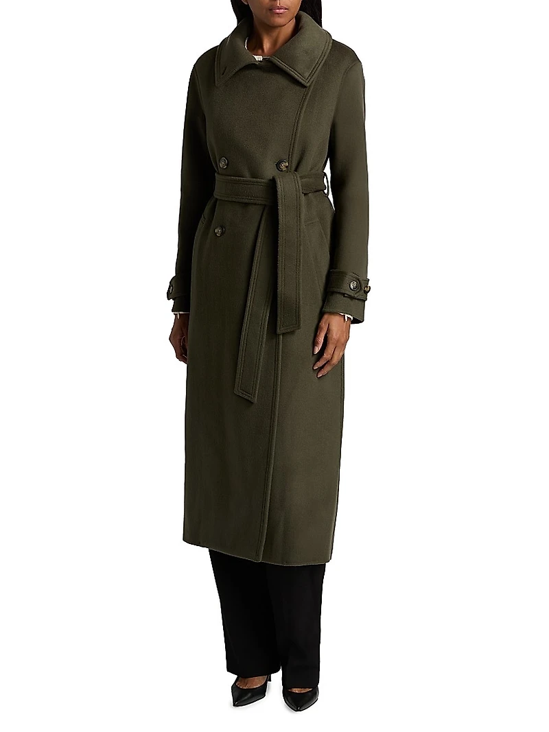 Scarlett Double-Breasted Wool Coat