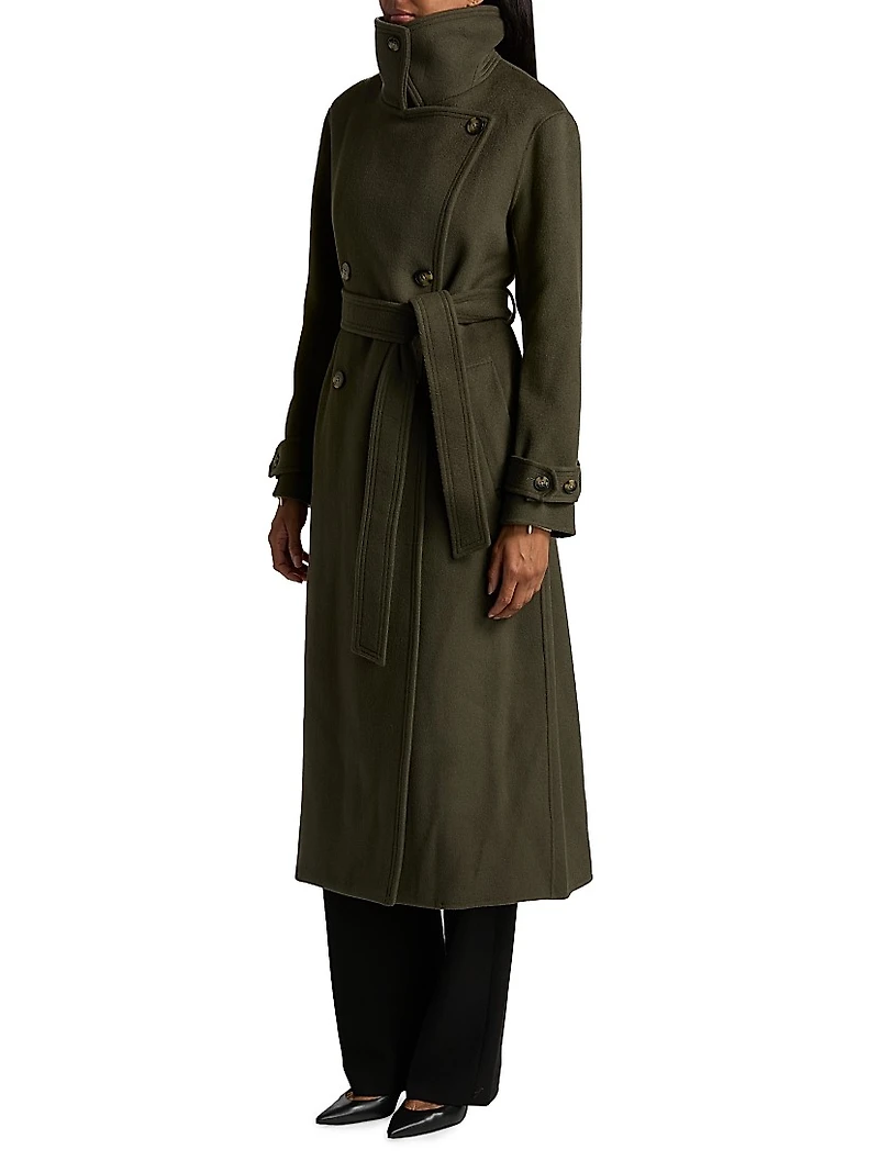 Scarlett Double-Breasted Wool Coat