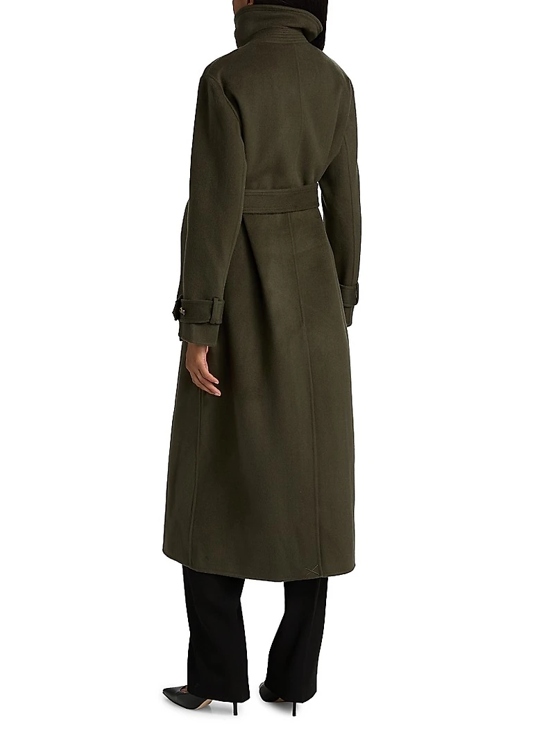Scarlett Double-Breasted Wool Coat